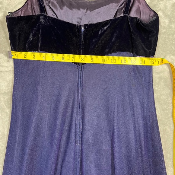 Vintage Prom Evening Dress Size: 13/14 Purple/Black Indie Fairycore Y2K Glitter - Picture 11 of 13